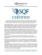 Davidson’s becomes the first tea company in Nevada to earn Level Two SQF Certification
